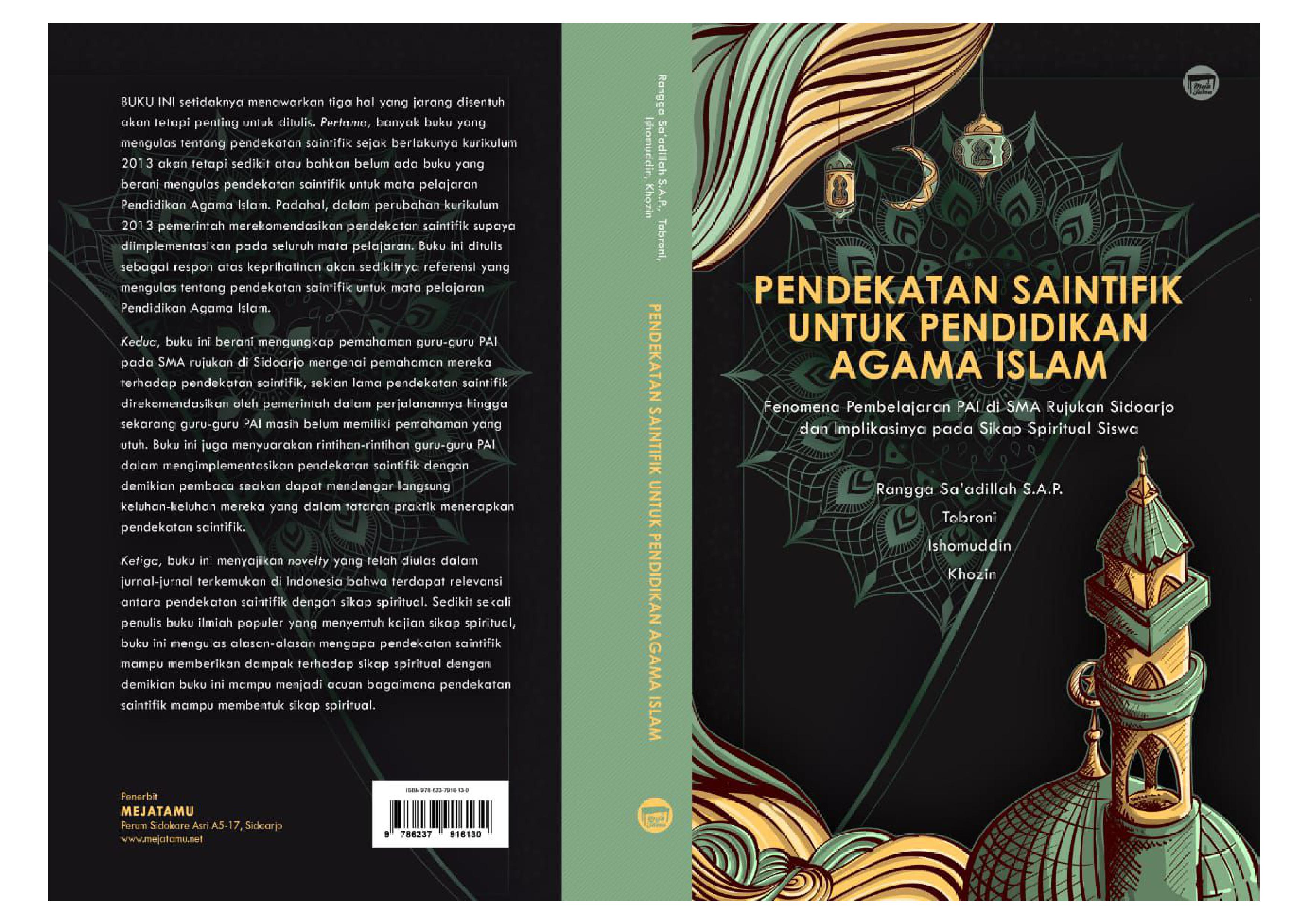 PENDEKATAN SAINTIFIK UNTUK PENDIDIKAN AGAMA ISLAM